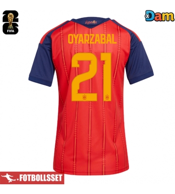 Spanien Mikel Oyarzabal #21 Hemmatröja Dam VM 2026 Kortärmad